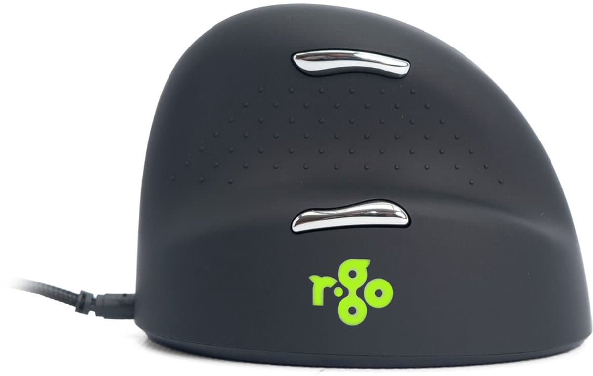 R-Go HE - Ergonomische Muis voor grote handen - Break software - USB - Verticaal - Zwart thumbnail 7