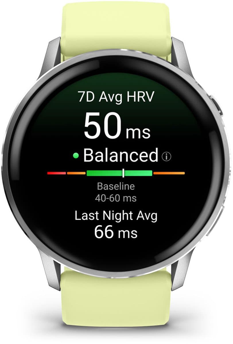 Garmin Venu 4 - Multisport smartwach - 45 mm - AMOLED - Zilverkleurig/citroen thumbnail 7
