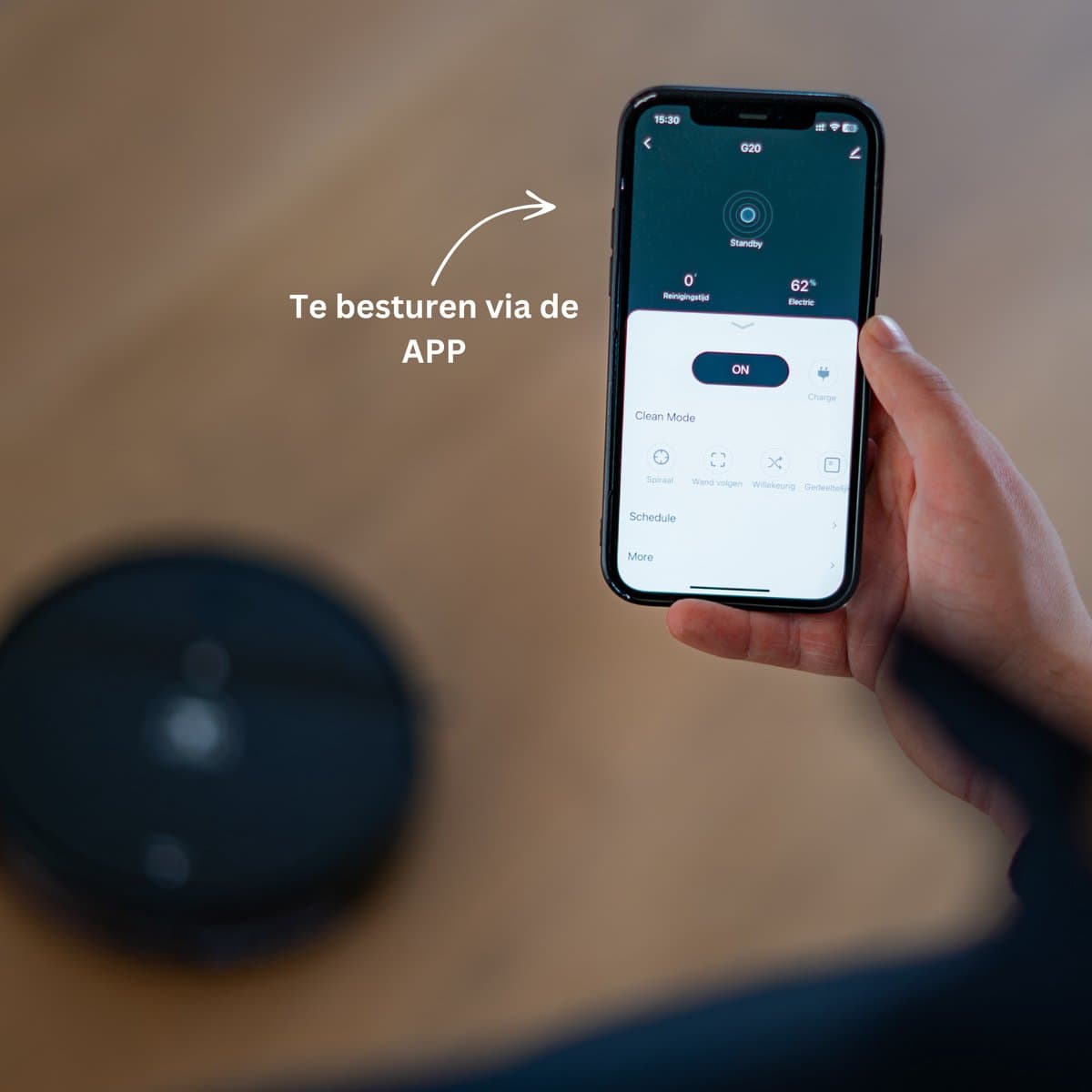 TONIHOMI® G20 + V07 - Combi deal Robotstofzuiger met dweilfunctie en steelstofzuiger - Automatisch opladen - Robotstofzuiger met app - Robotstofzuiger huisdieren - Dweilrobot - Zwart thumbnail 3