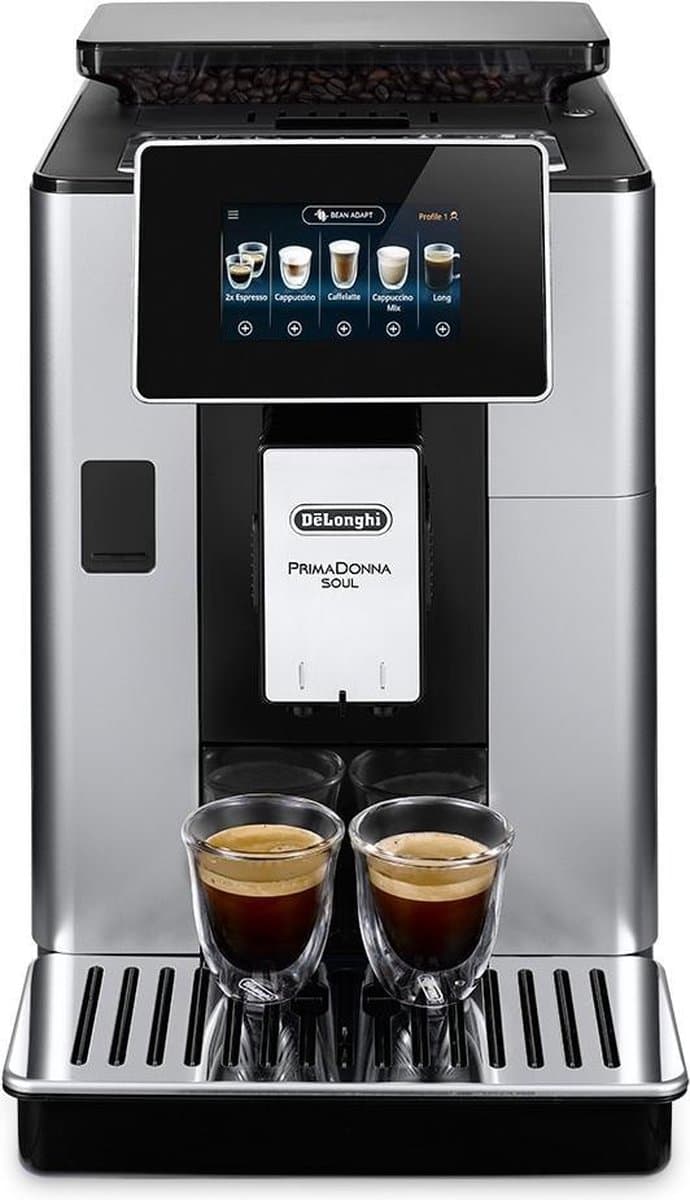 DeLonghi PrimaDonna Soul ECAM 610.55.SB - Volautomatische espressomachine - Zilver/Zwart thumbnail 4
