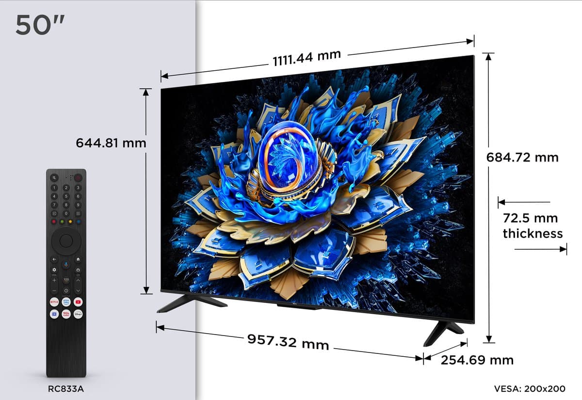 TCL 50T69C - 50 inch 4K QLED met Google TV thumbnail 7