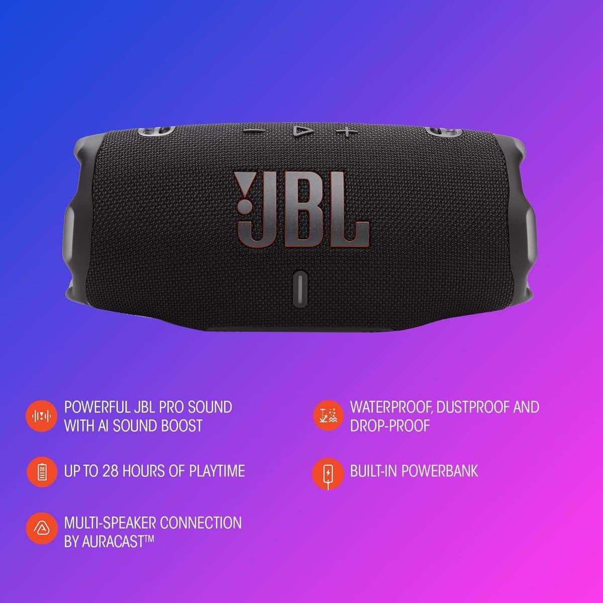 JBL Charge 6 met IP68, powerbank en Auracast thumbnail 7