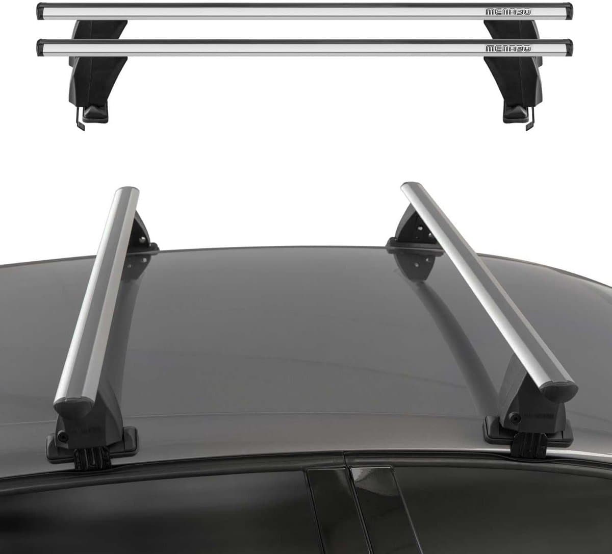 Aluminium Dakdragerset voor Kia Picanto (2011-2017) - Zwaluwdraagbalken voor Fiets- en Bagagedragers thumbnail 5