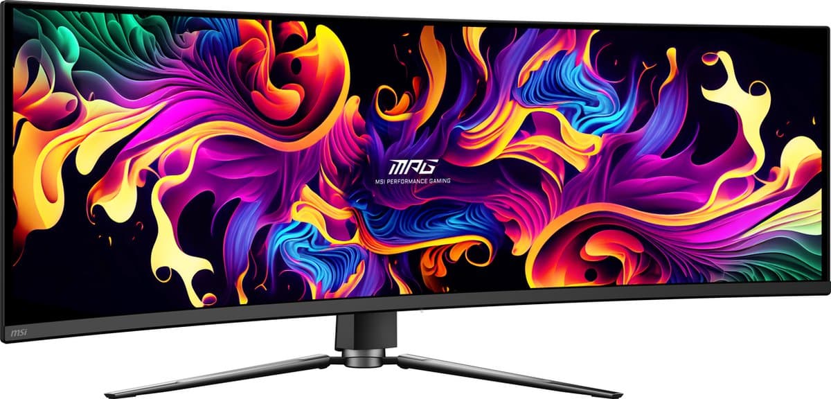 MSI MPG 491CQP QD-OLED - Curved Ultrawide Gaming Monitor - 144 Hz - USB-C PD 90W thumbnail 7