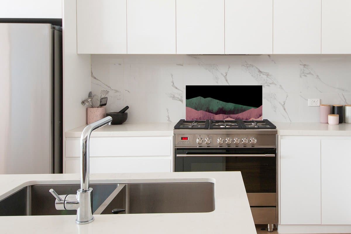 KitchenYeah Spatscherm 70x30 cm - Best Grandma Ever aluminium thumbnail 6