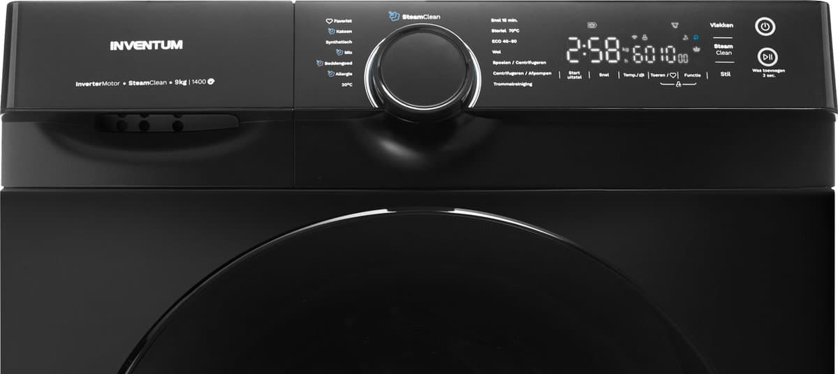 Inventum VWM9010B 9 kg met SteamClean thumbnail 8
