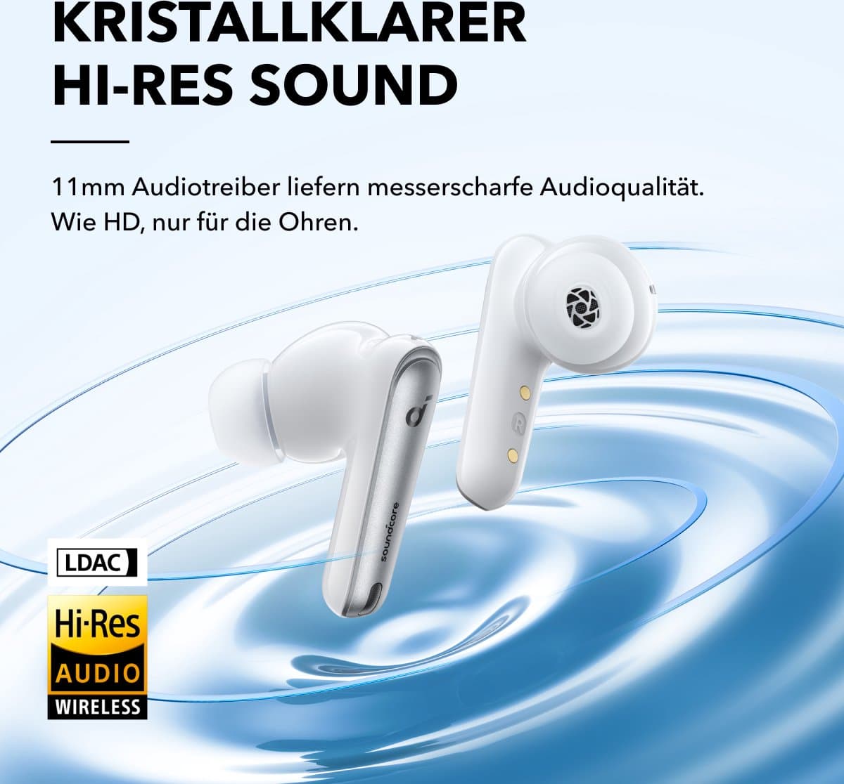 Anker Liberty 4 Draadloze Oordopjes - Noise Cancelling Headset - Wit thumbnail 6