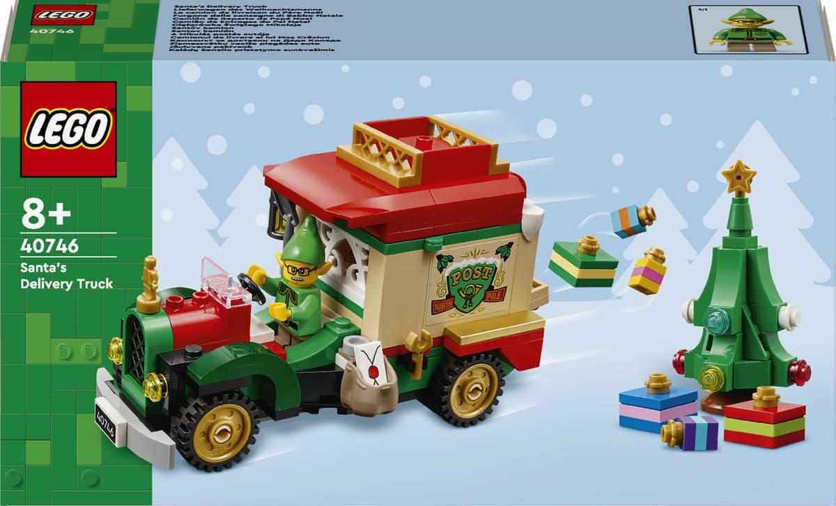 LEGO Bezorgtruck van de Kerstman - 200-delige bouwset met minifiguren - afbeelding 1