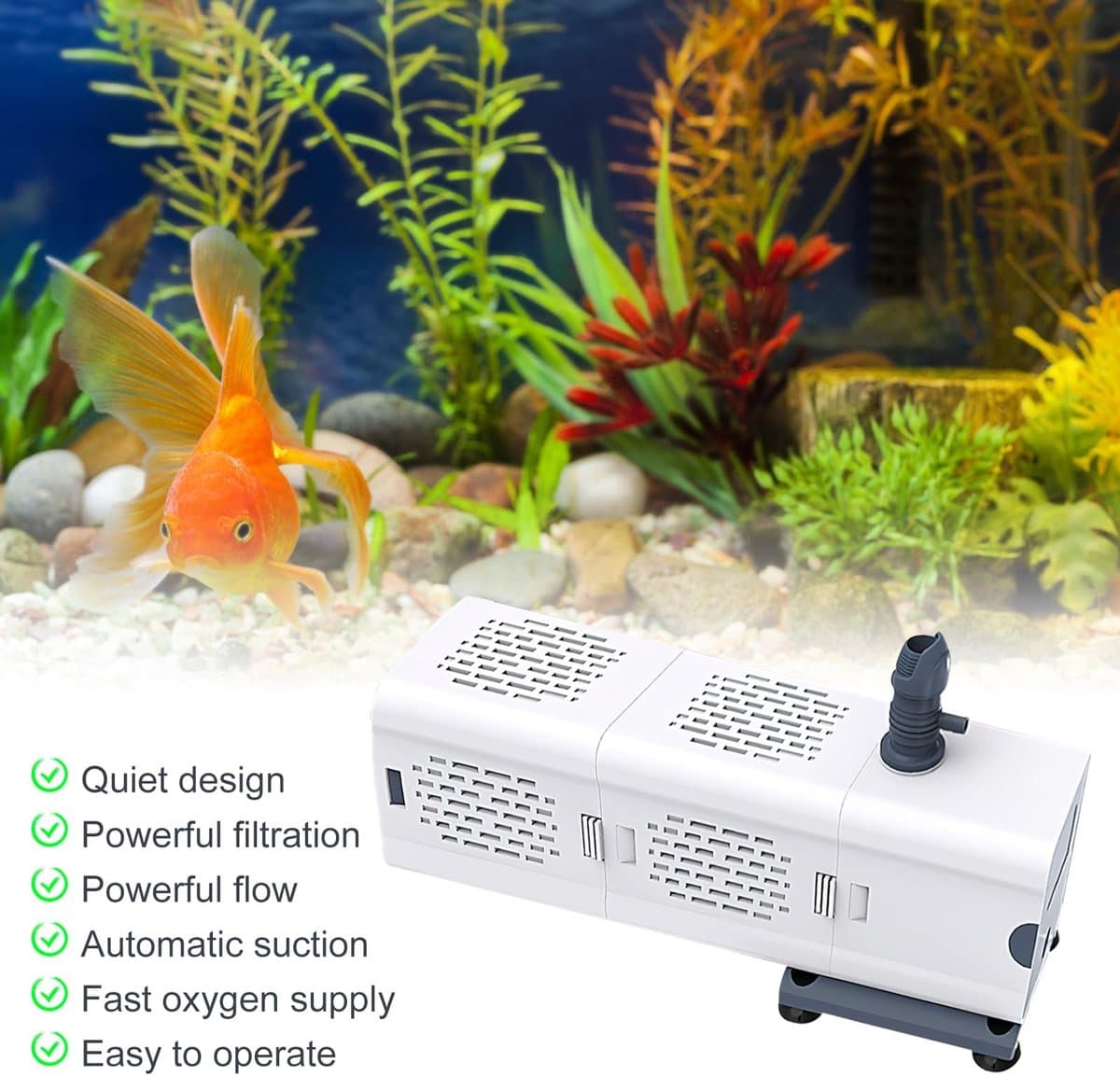 Dailygoods- Aquariumfilter 4-in-1 - 60 Liter - Pomp/Filter thumbnail 3