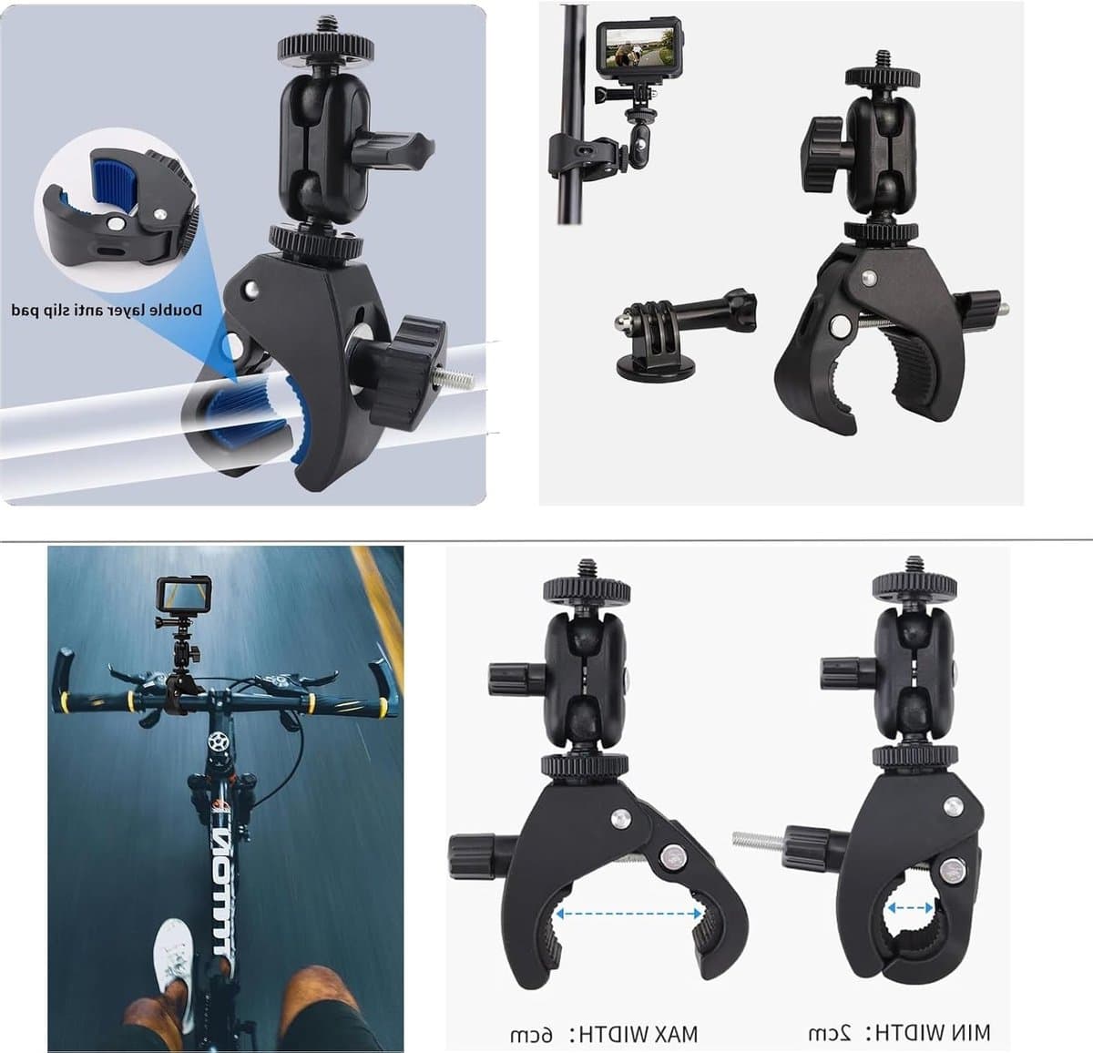 Complete Accessoire Set voor GoPro Hero 13, 12, 11, 10, 9 - Waterdichte Duikbehuizing, Drijvende Handgreep, Borstband, Hoofdband, Polsband, Fence Klem, Cap Klem, Rode Filter en Anti-fog Inserts voor Onderwateravonturen thumbnail 7