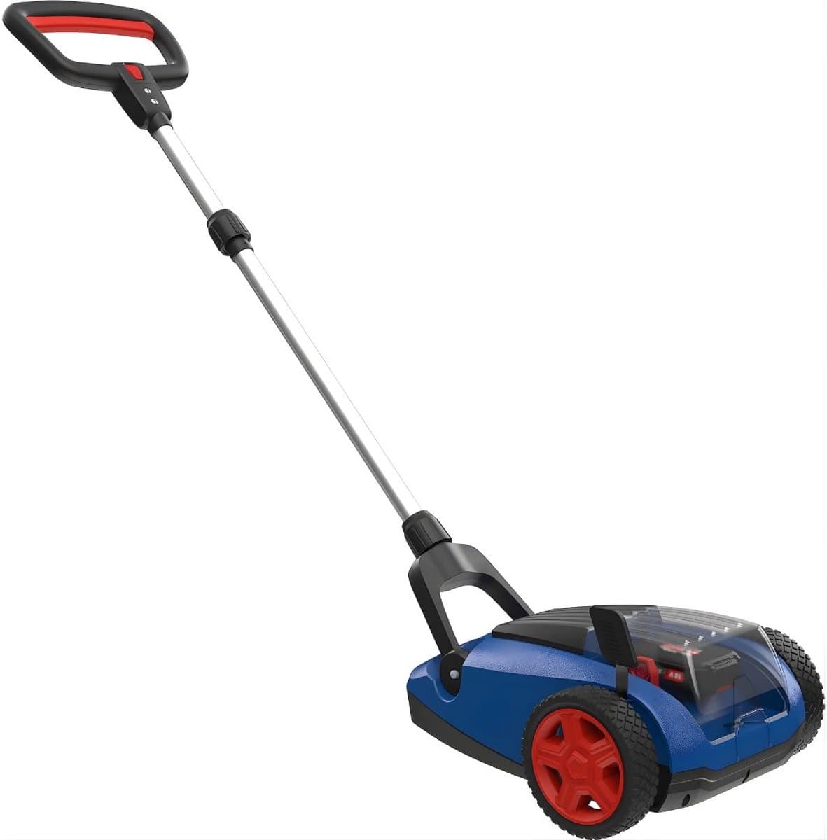 DnA® Grasmaaier Accu - Grasmaaier Elektrisch - Grasmaaier Benzine - Grasmaaier Benzine Zelftrekkend - Blauw/Rood/Zwart - 44cm x 34cm x 116cm