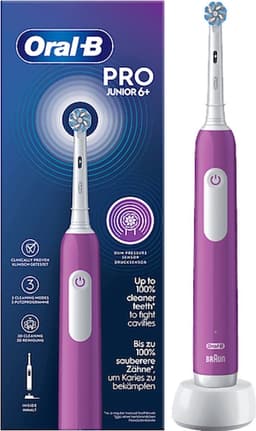 Productfoto van Oral-B PRO Junior 6+ Paars Elektrische Tandenborstel