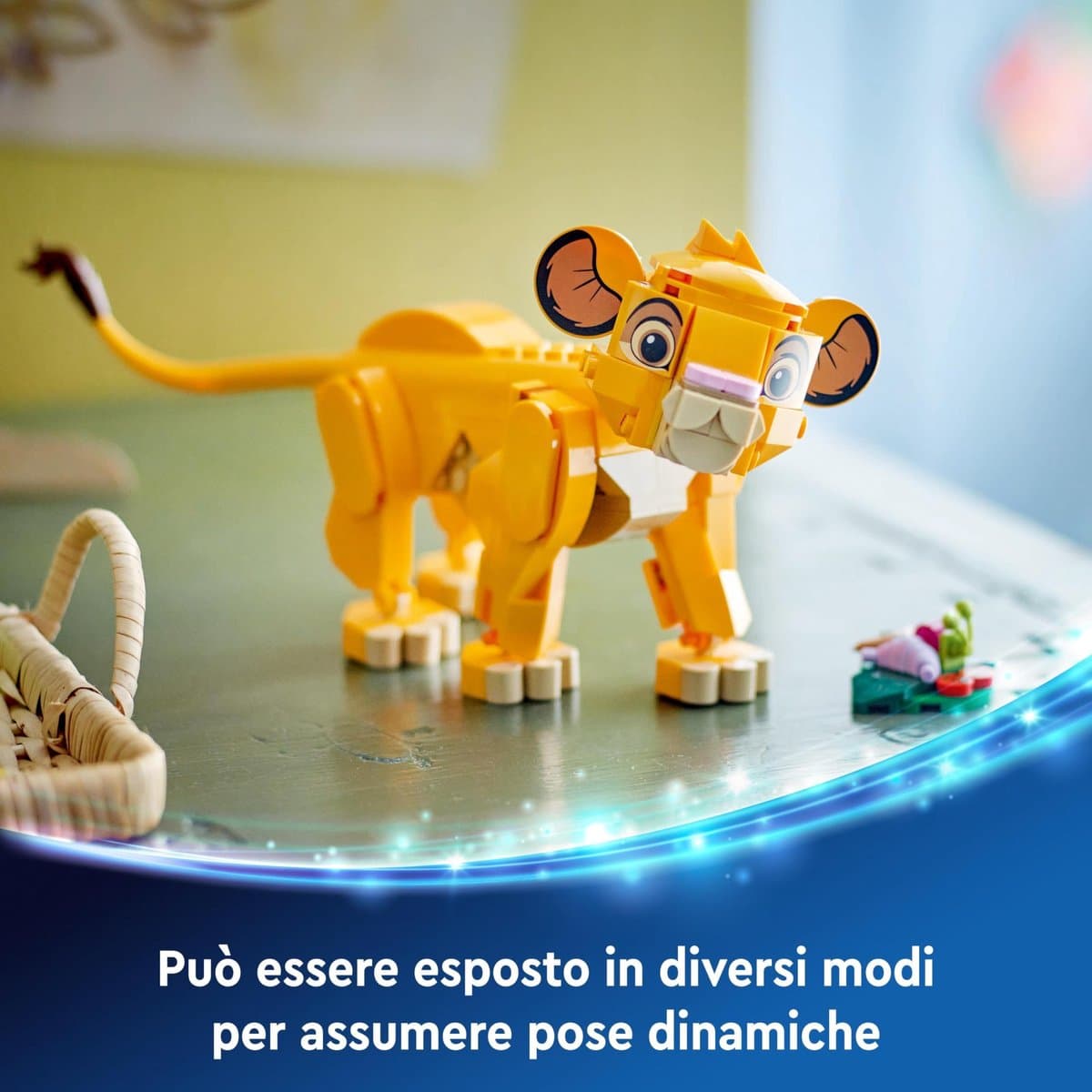 LEGO Disney Simba als welp - draaibare kop, beweegbare poten thumbnail 8