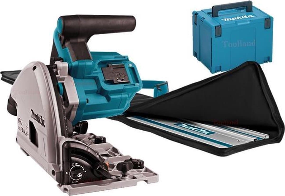 Makita DSP600ZJ2 Accu Invalzaag 2x18V met Geleiderail thumbnail 4