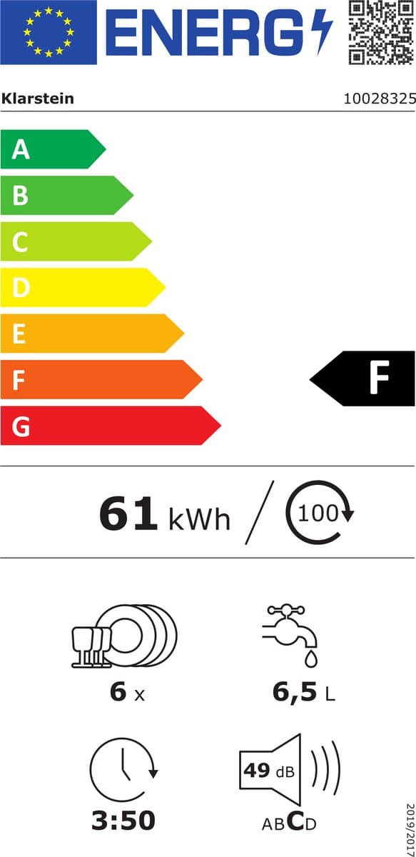 Klarstein Vaatwasser Mini voor 6 Gedecke, Leiser vaatwasser klein met 6 spoelprogramma's, Kleiner Tisch vaatwasser voor Zuhause, kantoor en Camping, vaatwasser Mini met Wasseranschluss - Tafelvaatwasser - 6 Maatgedekken 49 dB 45 cm 1380W thumbnail 2