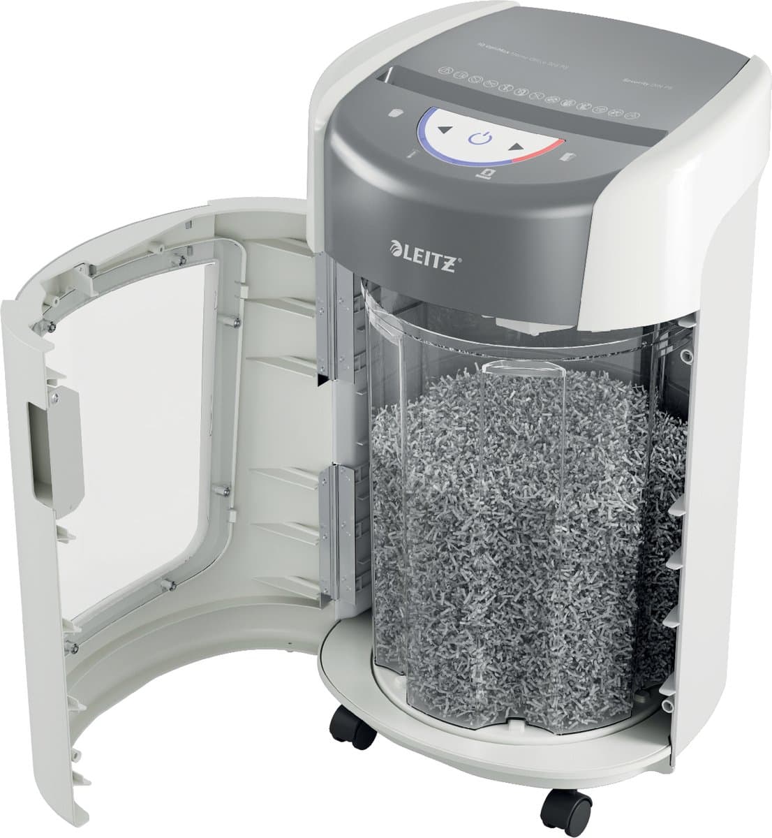Leitz IQ OptiMax Home Office 225 Papierversnipperaar P5 - Micro snippers - 15L - Tot 6 Vel - Wit thumbnail 3
