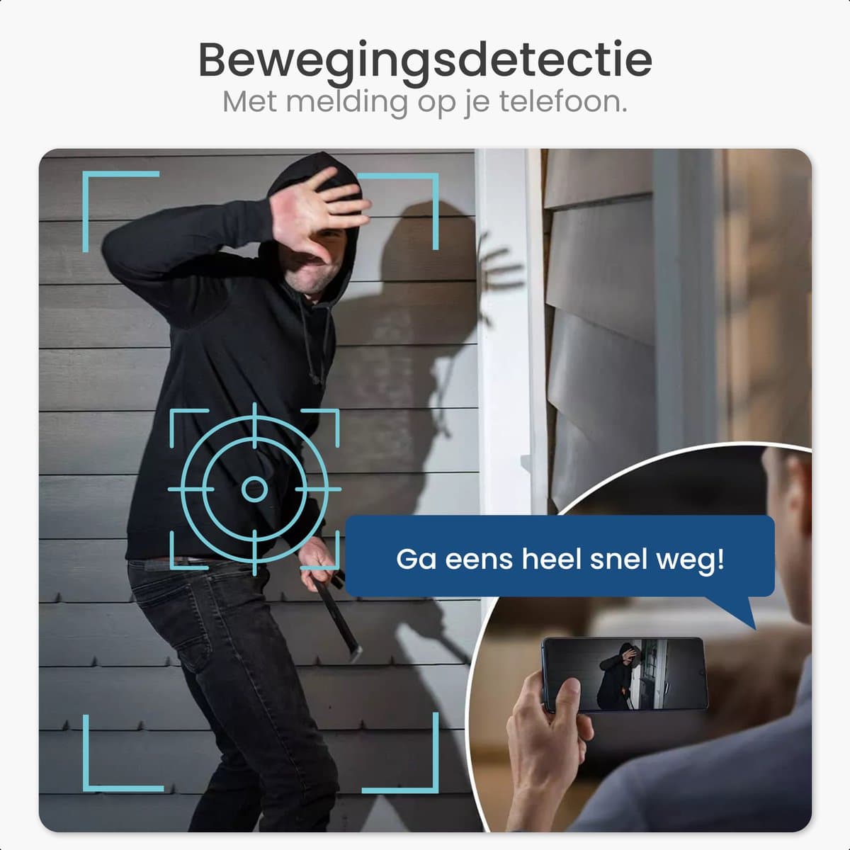 Gologi Gologi draadloze camera op accu - Beveiligingscamera met nachtzicht thumbnail 6