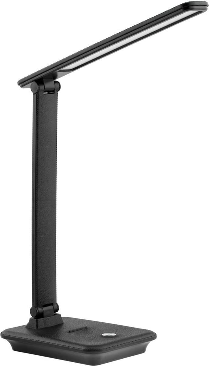 Maclean LED - Bureaulamp 9W - Dimbaar - 3 lichtkleuren (3000K / 4500K / 6500K) - Flexibele Arm - Touchbediening - Zwart