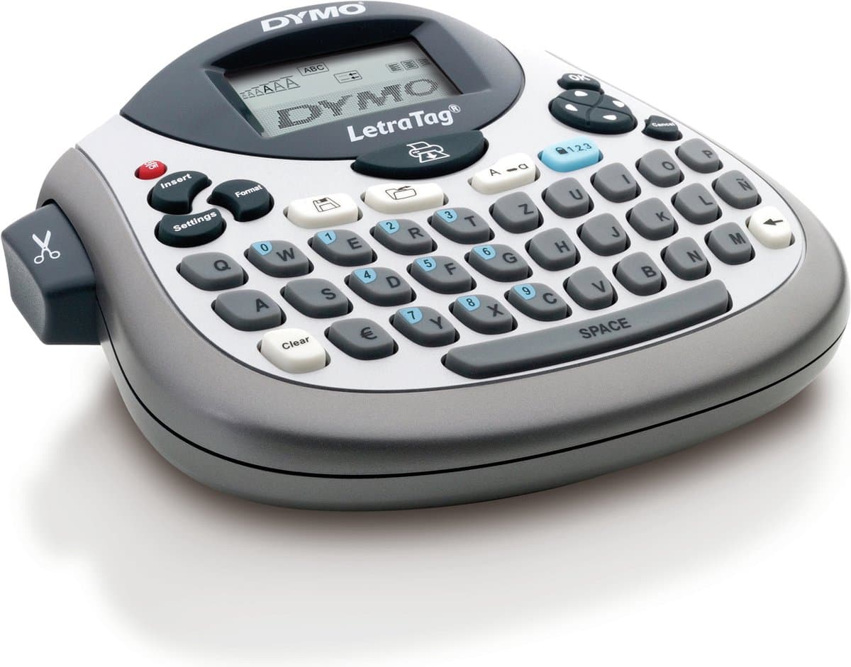 Dymo LetraTag LT-100T-labelmaker | Draagbare labelprinter met QWERTZ-toetsenbord | Zilver | Ideaal voor op kantoor of thuis thumbnail 7