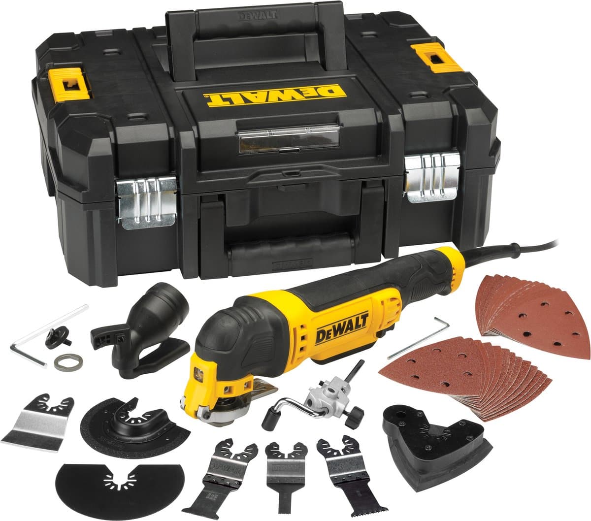 DeWalt DWE315KT oscillerende multitool met 23-delige accessoireset thumbnail 6