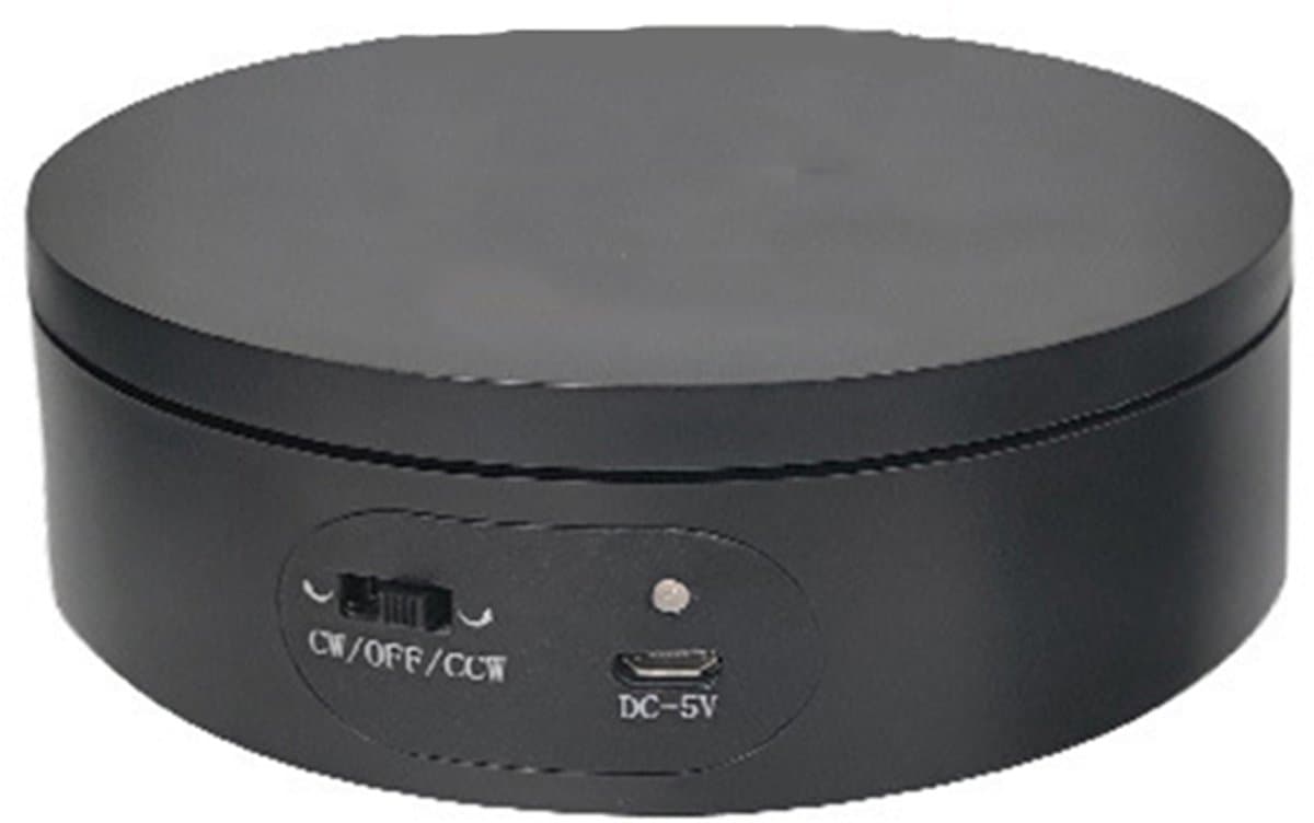 null Elektrische Draaitafel - Draaibare Presentatiestandaard 16cm, 5kg draagvermogen