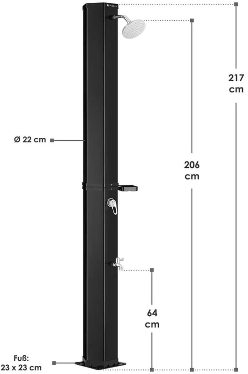 Tuindouche / Buitendouche / Zwembaddouche Victoria - 60L - Max. 4 bar solar thumbnail 6