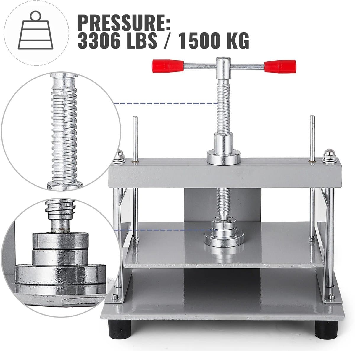 LabelOne Papierpers - Boekenpers - Boekbindpers - A4 formaat - handmatig - perskracht tot 1500 kg - afvlakkingsdikte tot 150 mm thumbnail 6
