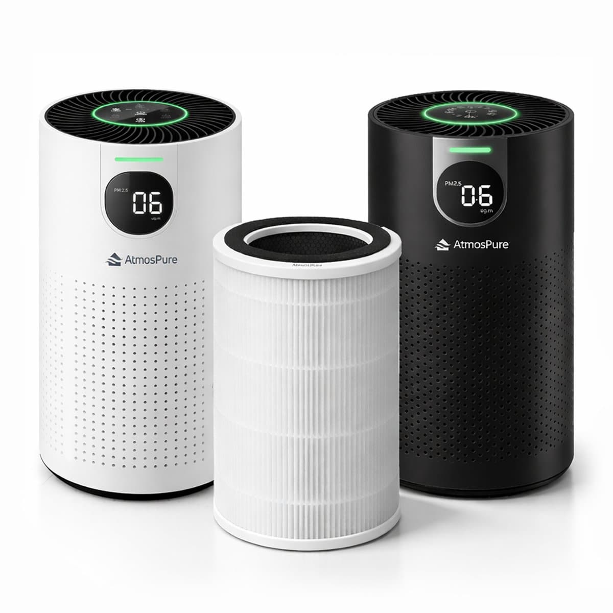 AtmosPure® HEPA 13 filter voor de CleanAir Luchtreiniger - 3-Laags - Actief Koolstoffilter thumbnail 2
