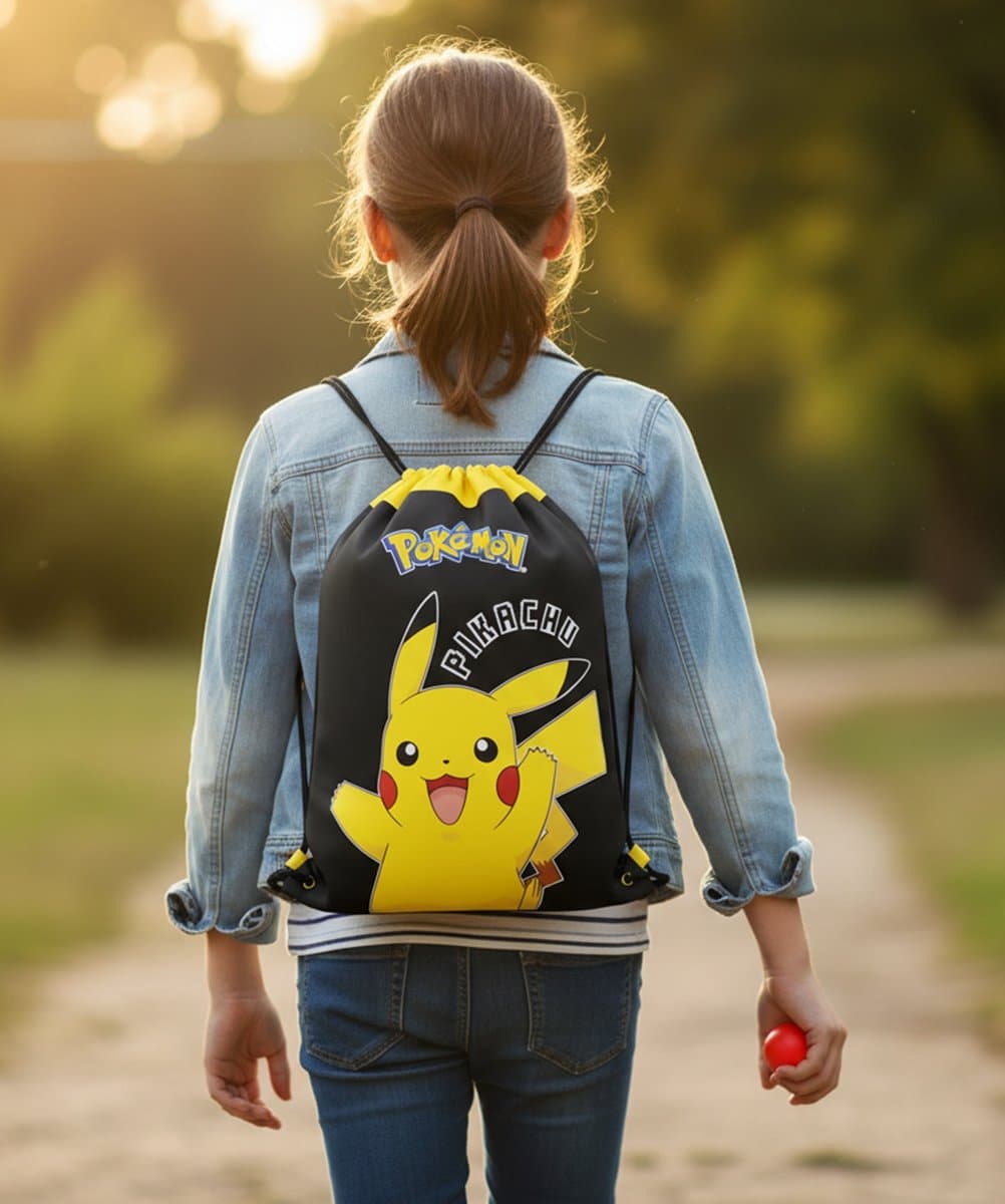Pokémon - Gymtas - Zwemtas - Pikachu - Sporttas - 43x33cm thumbnail 2