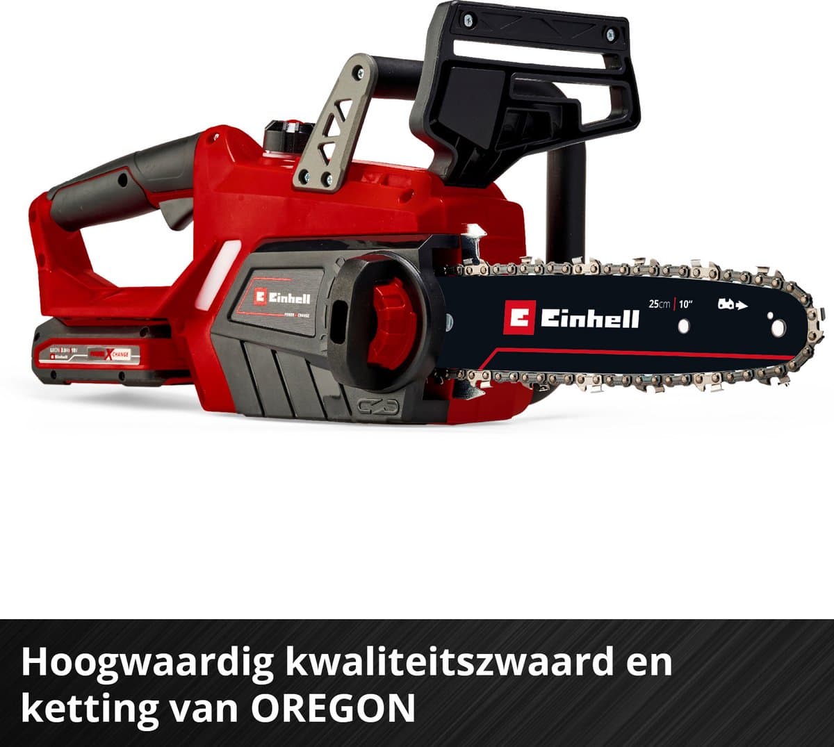Einhell Accu Kettingzaag GE-LC 18/25 Li Solo - Power X-Change - 18 V/3.0 Ah/Li-Ion - Zwaardlengte: 25 cm - Max. Zaaglengte: 23 cm - Kettingsnelheid: 4,3 m/s - Excl. accu en lader thumbnail 7