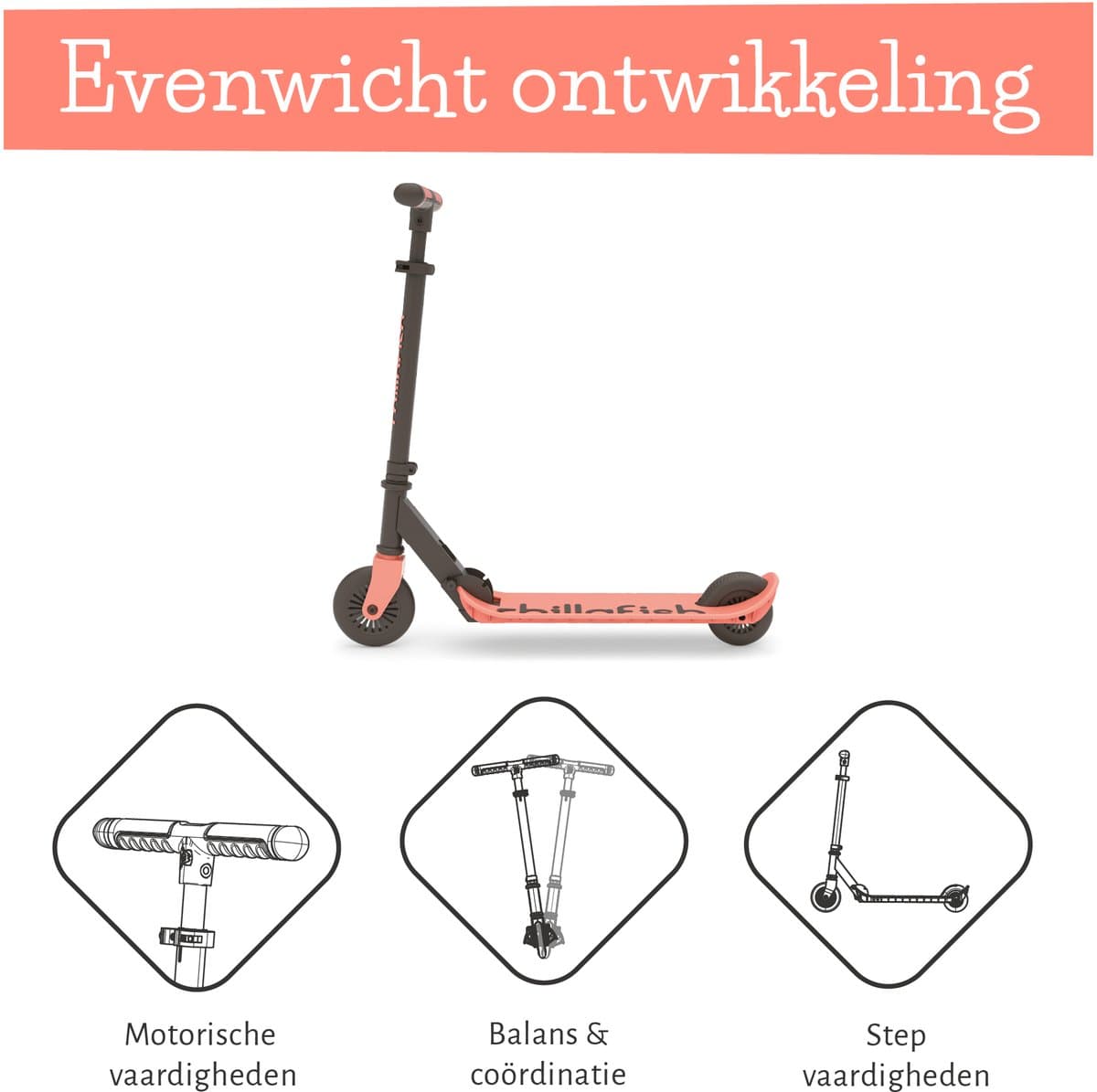 Chillafish Kinderstep jongen en meisje vanaf 5 jaar met voetrem - Oranje Roze - Step met verstelbaar stuur - Opvouwbaar en lichtgewicht met ABEC-5 wielen - Model Flexxi thumbnail 8