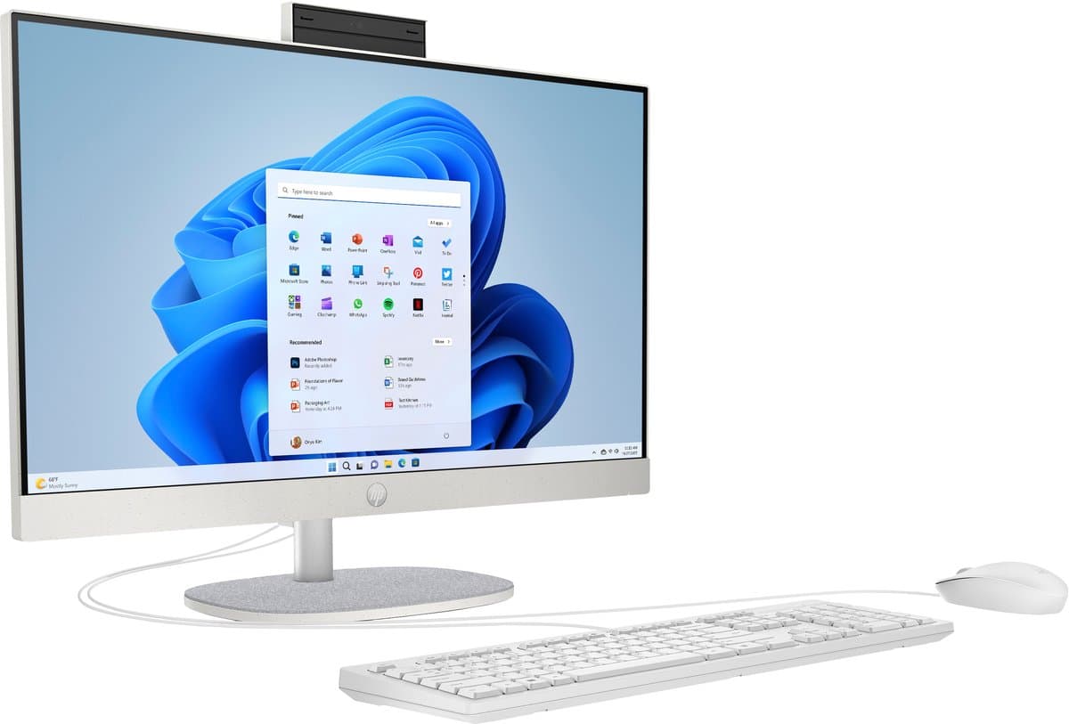 HP All-in-One 24-cr0003ny - 23.8″ FHD IPS - Intel Core i5-1335U - 8GB Geheugen - 512GB M.2 SSD - HP Muis & Toetsenbord - Windows 11 Pro thumbnail 7