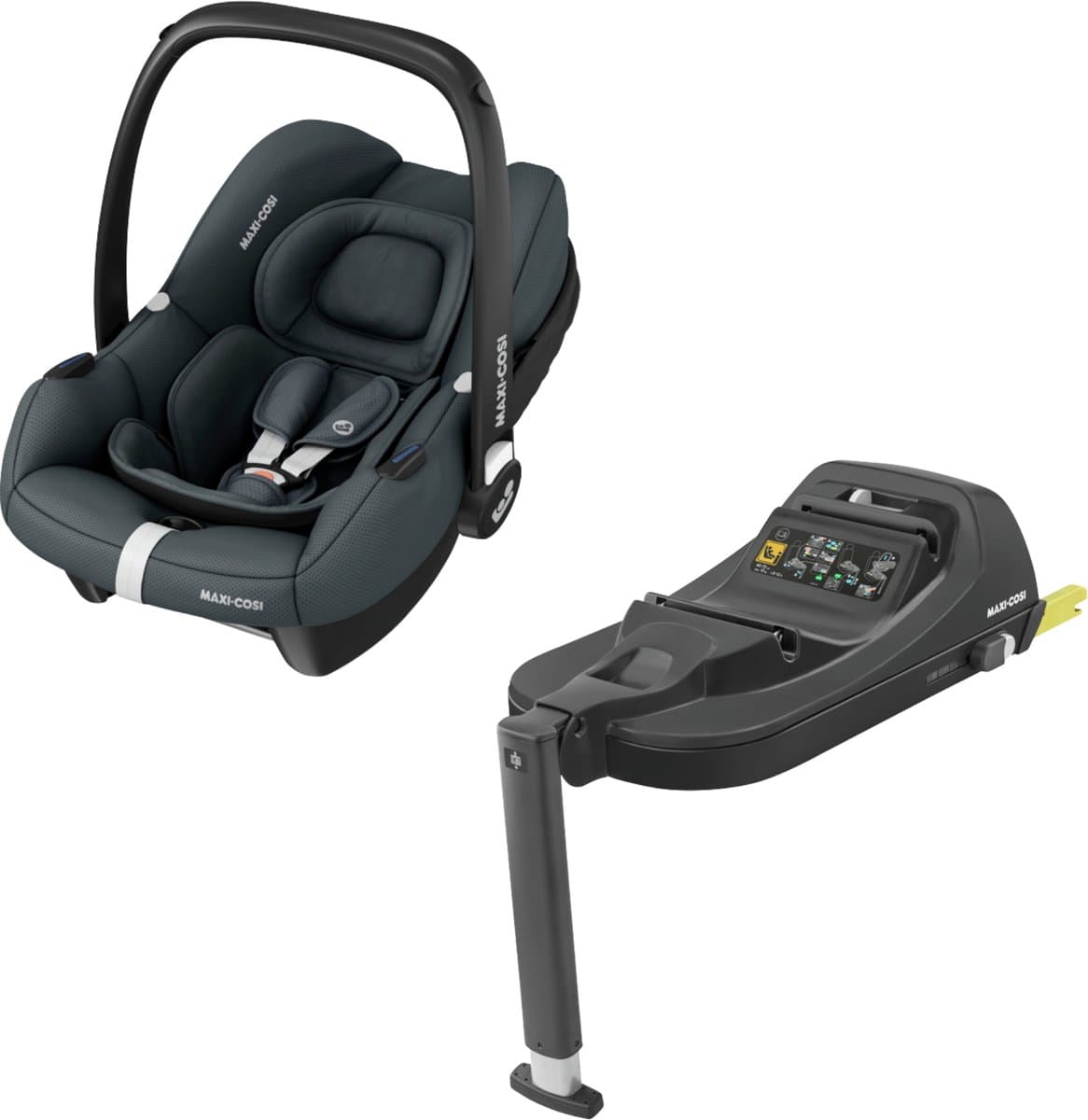Maxi-Cosi CabrioFix i-Size Autostoeltje & ISOFIX basis bundel - Essential Graphite - afbeelding 1
