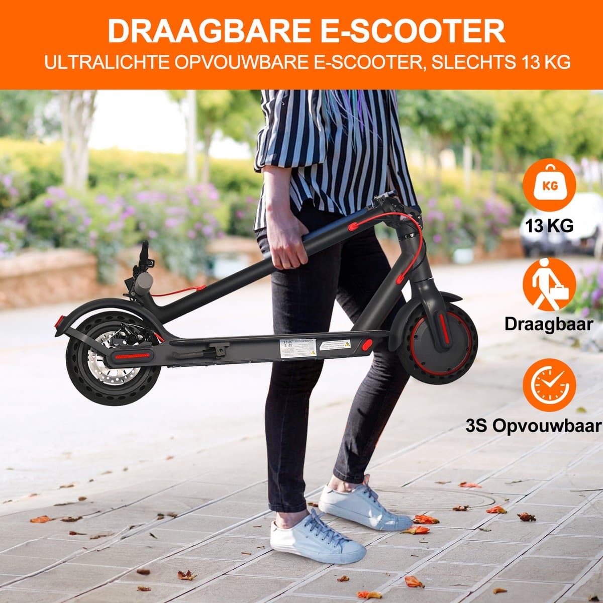 AOVOPRO TUYA Elektrische Step – 250W, 25 km/u, opvouwbaar thumbnail 6