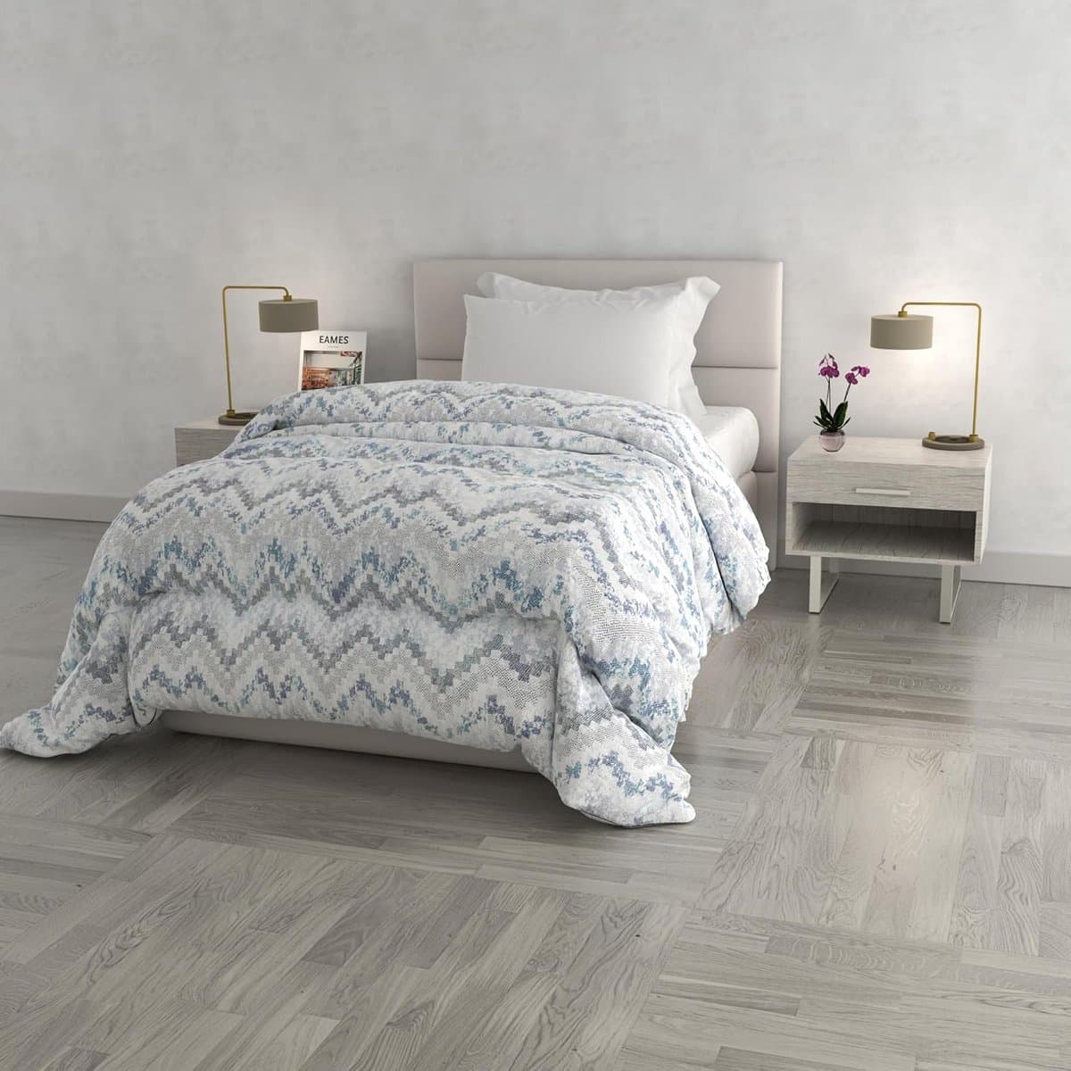 Donsvervanger Winter Quilt Tropical Print - Dikke Polyester Dekbed - 220x260 cm thumbnail 2