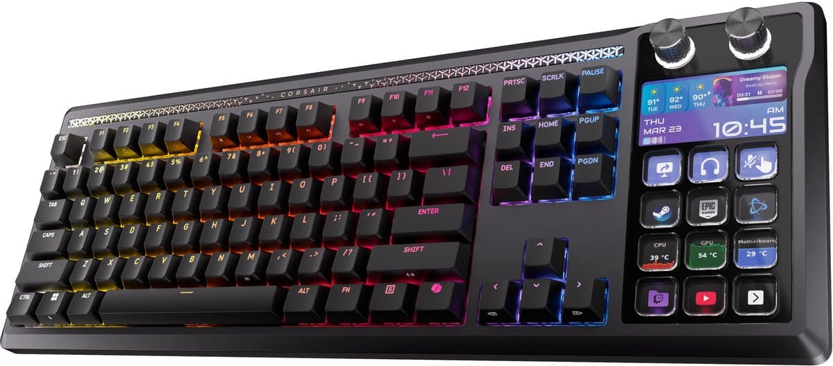 Corsair Galleon 100 SD - Mechanisch Gaming Toetsenbord - Stream Deck Ingebouwd - RGB - US Qwerty thumbnail 3