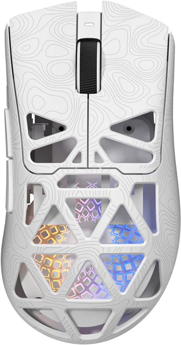 Furycube G11 - Tri-Mode Gaming Muis - Draadloos - Bedraad - Bluetooth - PAW3311 Sensor - 12.000 DPI - 1000Hz - Wit