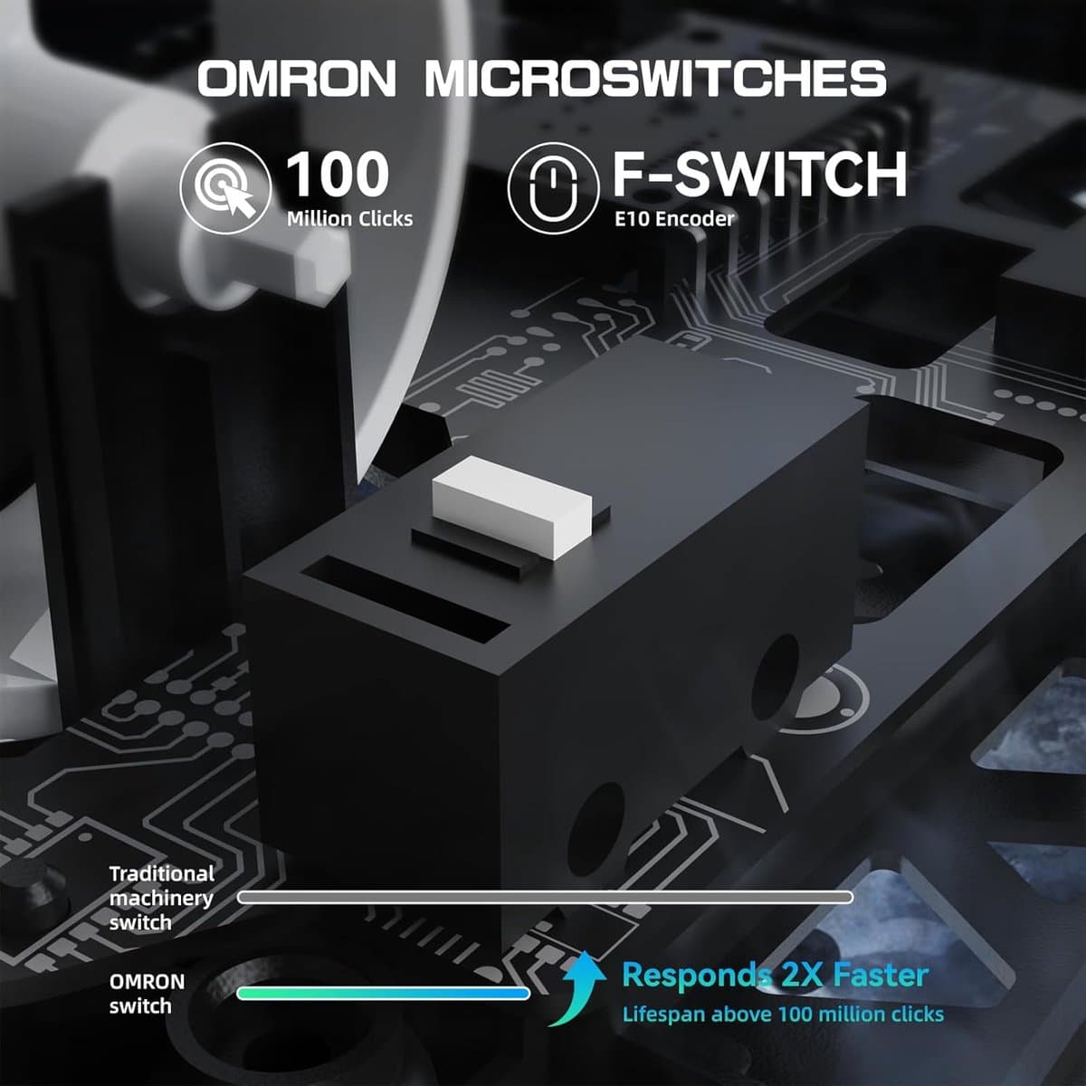 ATTACK SHARK R5 Ultra - Gamingmuis - Koolstofvezel Behuizing - 39g Ultralicht - HyperSpeed Draadloos - 2.4G / Bluetooth / USB-C Bedraad - PAW3950MAX Sensor - 8000Hz Pollingsnelheid - 42.000 DPI - Windows & Mac - Wit thumbnail 8