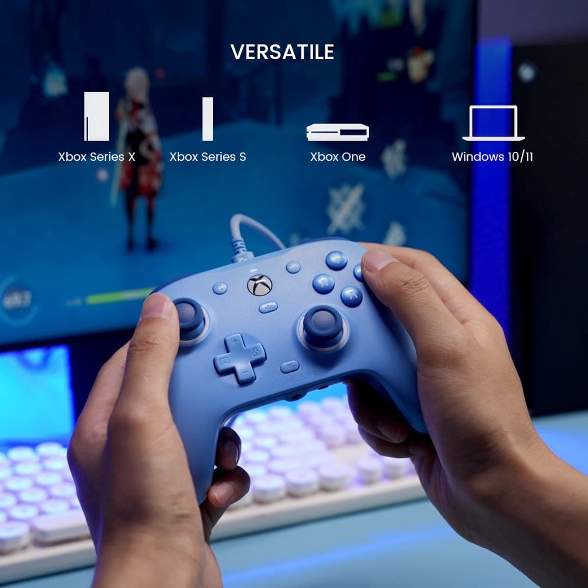 Gamesir G7 SE - Bedrade Controller - Hall Effect Sticks - Xbox Series X/S, Xbox One en PC - Paars thumbnail 2