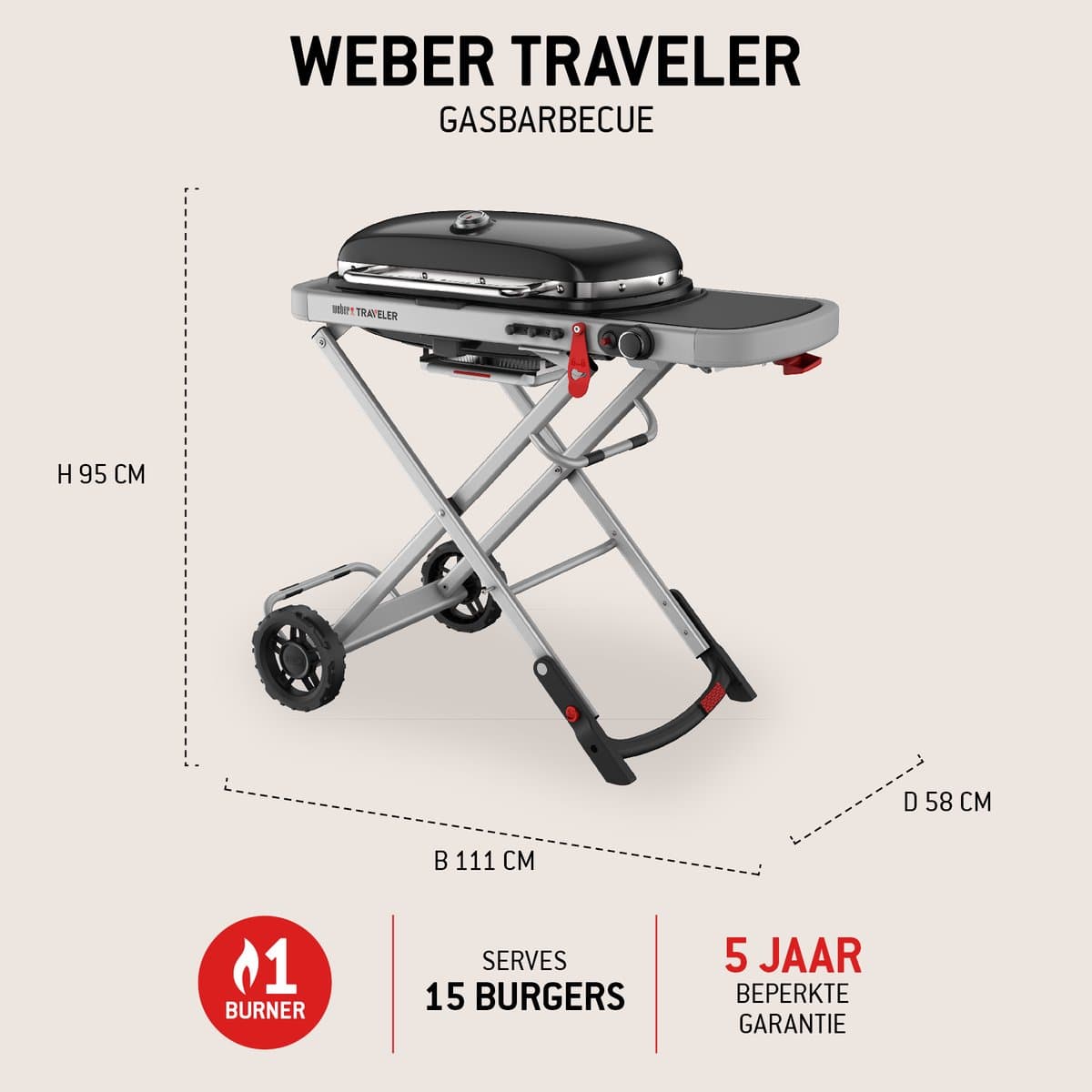 Weber Traveler Gasbarbecue thumbnail 2