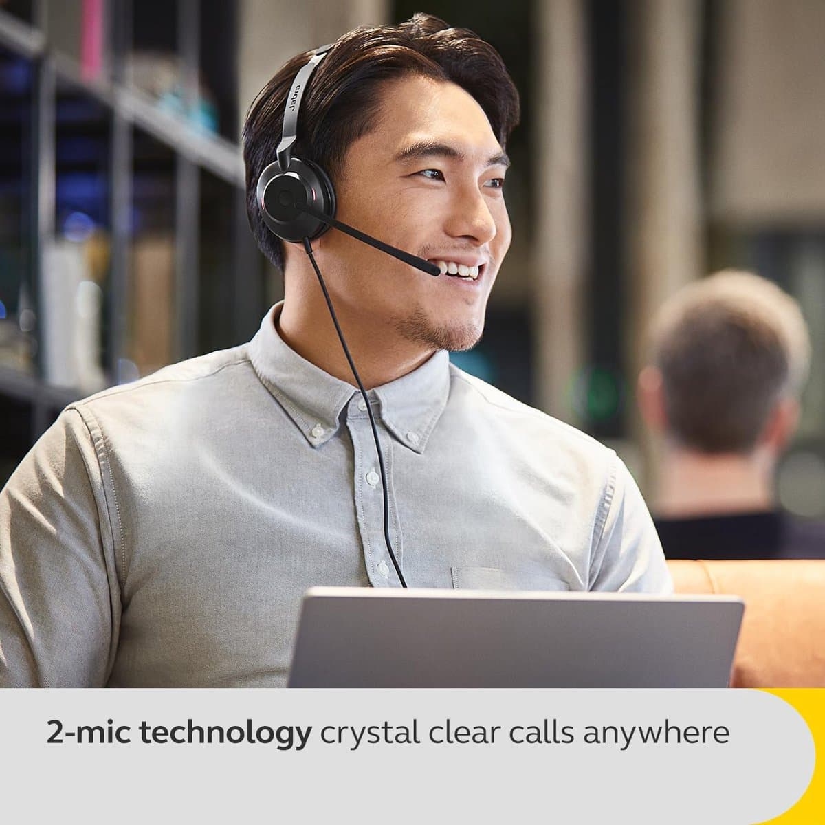 Bedraad Mono Headset voor Bellen met Noise Cancelling Microfoon thumbnail 2