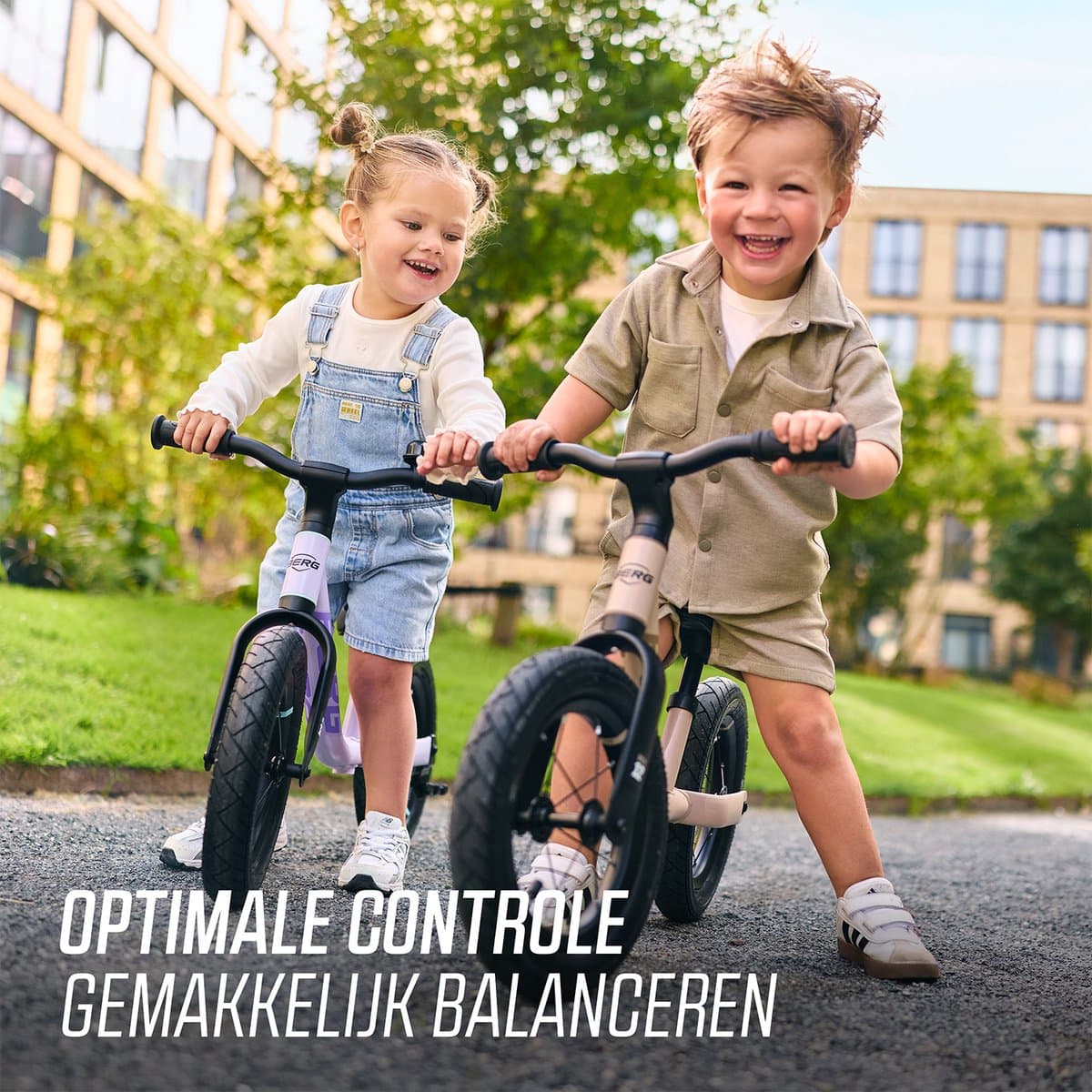 BERG MOOV12 Loopfiets - 2,5+ jaar - 12 inch - Lichtgewicht - Comfortabele luchtbanden - Verstelbaar Stuur en Zadel - Sage Green thumbnail 3