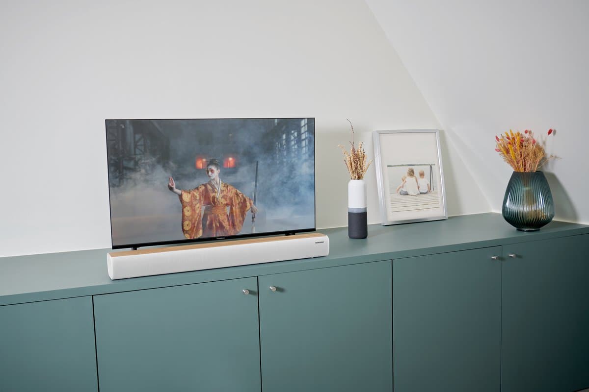 Thomson Cosy SB401BT Soundbar met Houten Afwerking - Bluetooth - Wit thumbnail 4