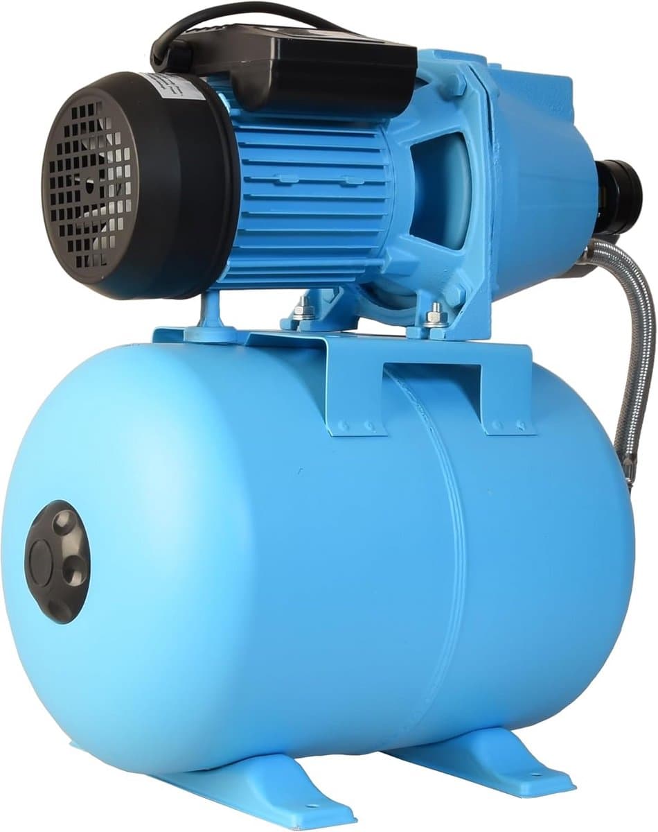 Drukverhogingspomp met Drukketel 24L - 1100W - 3600l/u Waterpomp voor Huis en Tuin thumbnail 5