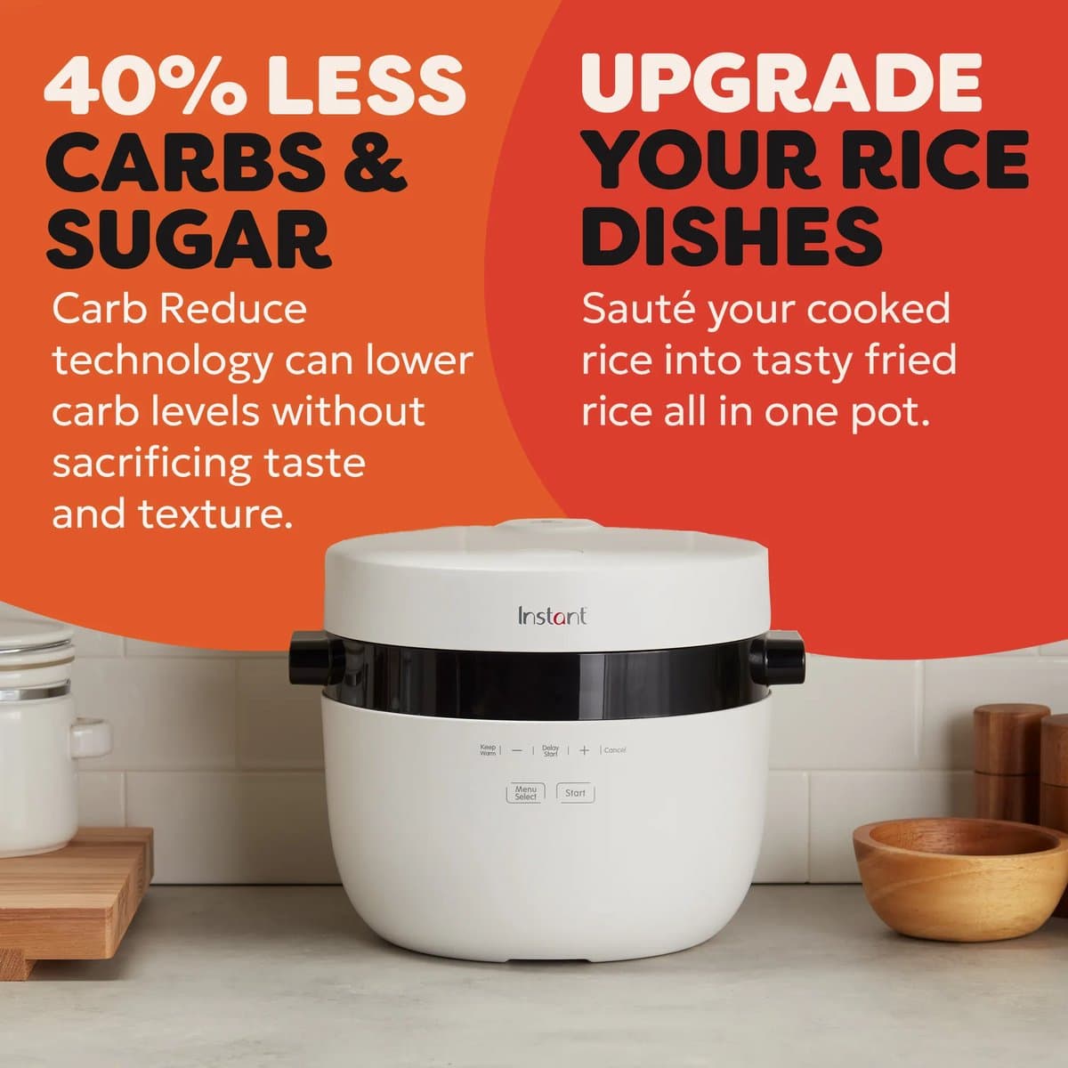Instant Pot Rijstkoker & Stomer 4,8L - 8 Programma's - Slowcooker - Sauteren - CarbReduce Technologie - Tot 20 Porties - Multi Grain thumbnail 5