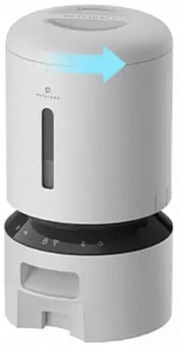 Petlibro - Automatische voerbak - kattenvoerbak - Voederbak met App en WIFI - 5L - Wit thumbnail 2