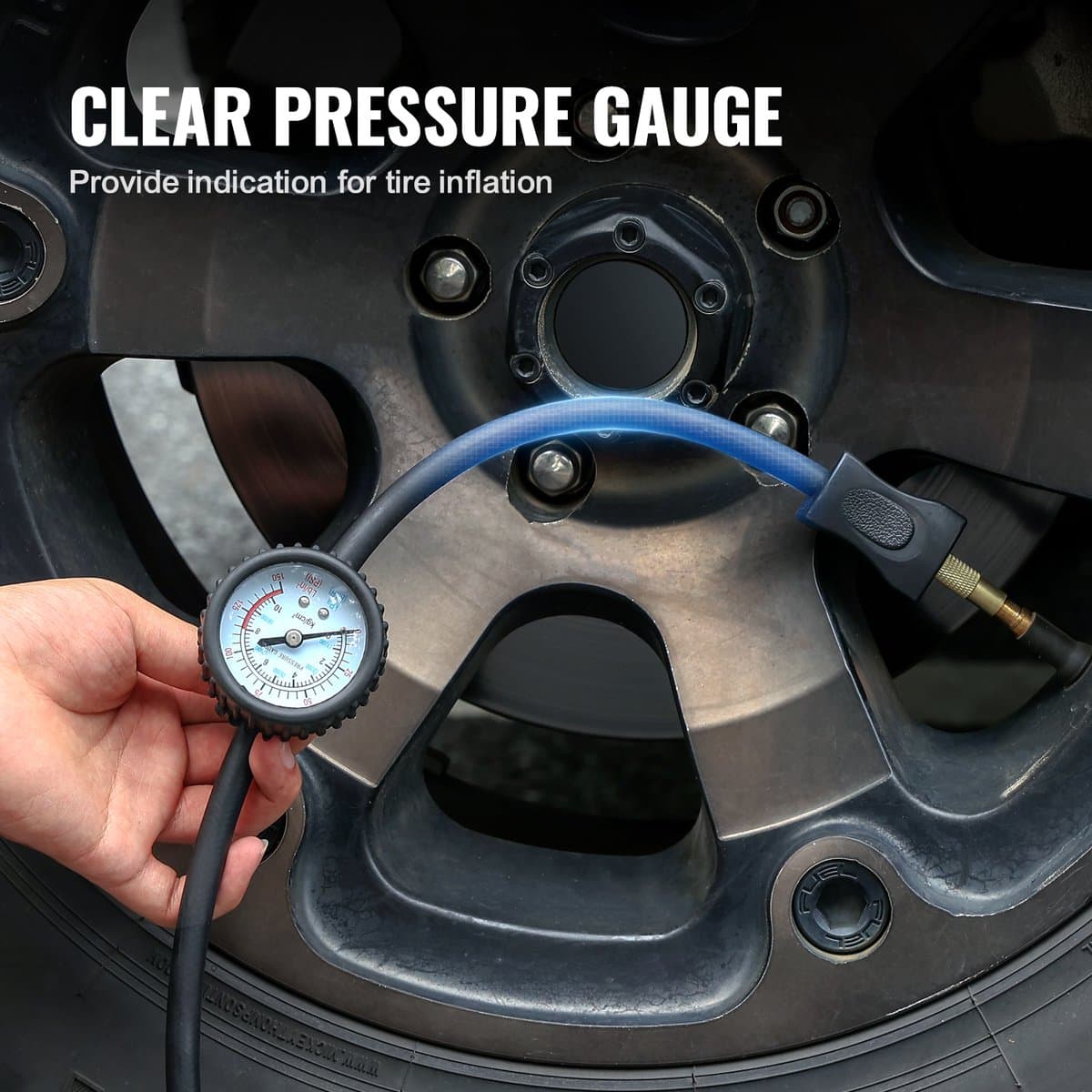 10,6 Cfm Krachtige Luchtcompressor, 30 Seconden Snel Oppompen Draagbare Bandenpomp Met Twee Cilinders, 12 V 150 Psi Off-Road Luchtpomp Met Adapters Voor Vrachtwagens, Auto'S, Suv'S, 4 X 4 Voertuigen thumbnail 4