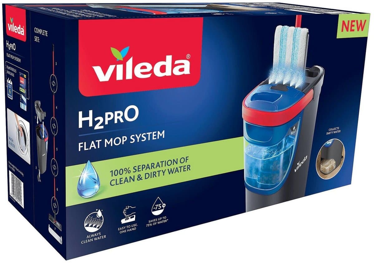 Vileda H2prO vlakmop met gescheiden reservoirs thumbnail 5