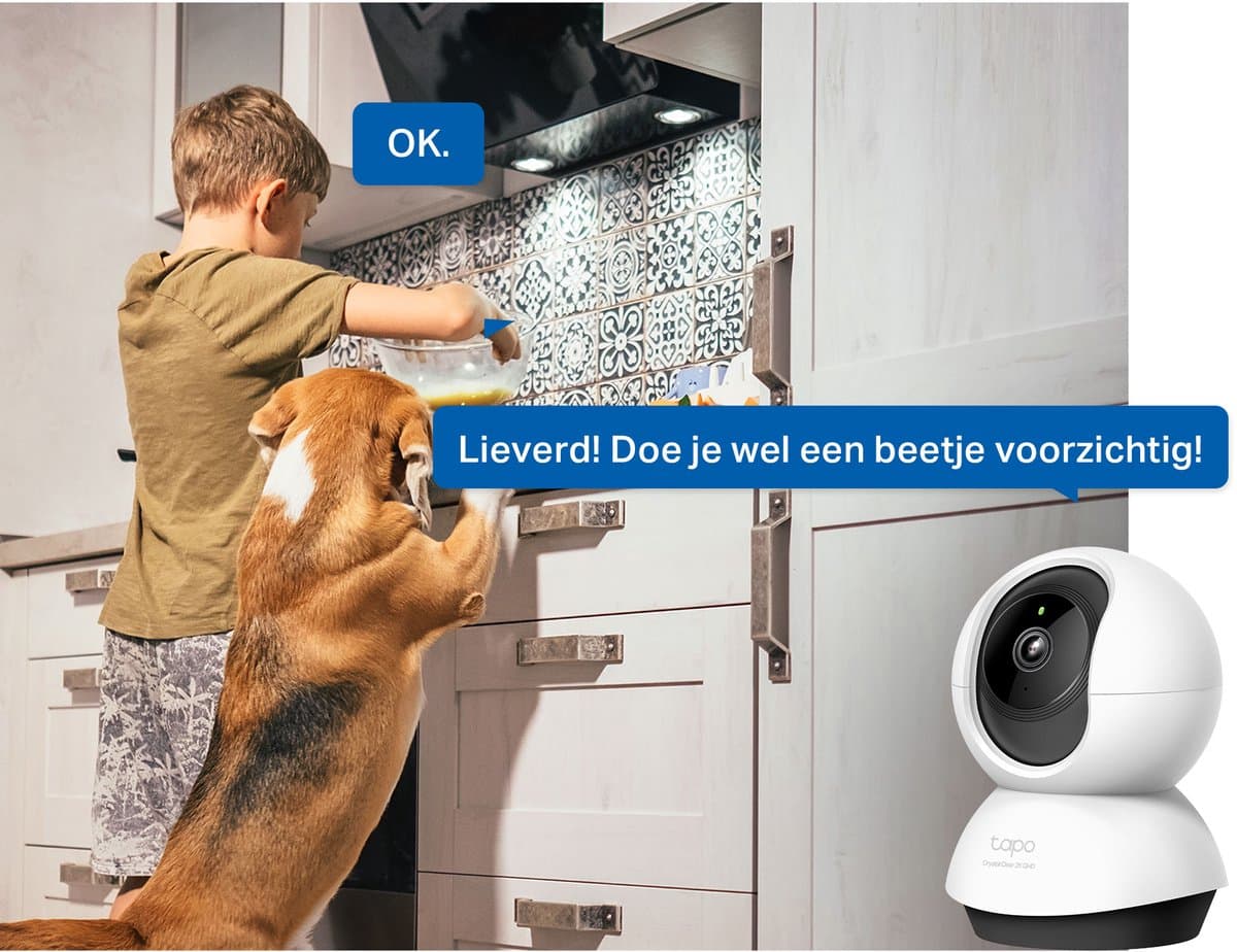 Tapo C220 Beveiligingscamera 2K 4MP QHD Pan Tilt