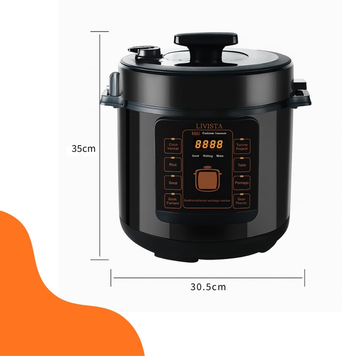 Livista 6L Multicooker: snelkoken, stomen en bakken in één thumbnail 6